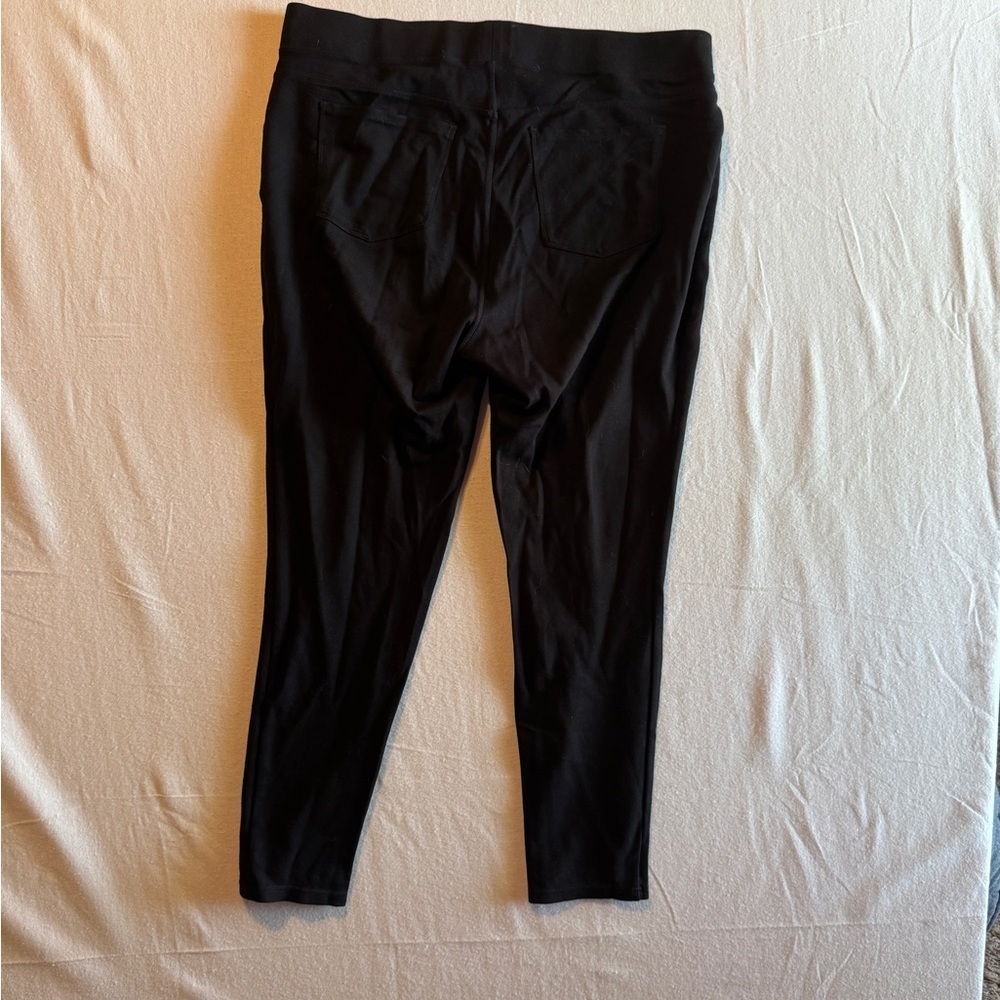 Seven7 Women Size XXL Stylish Black Pants Leggings - Picture 6 of 8